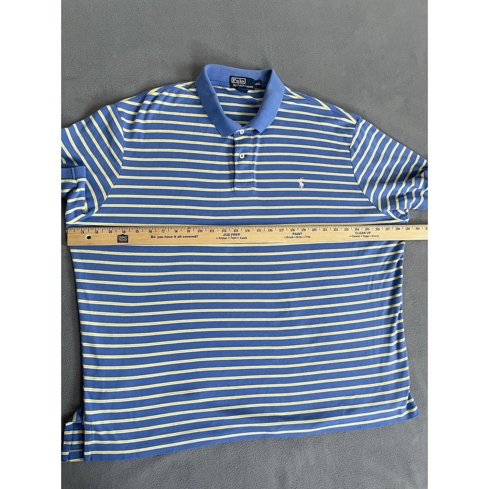 Polo Ralph Lauren Polo Shirt Short Sleeve Men Golf 2xl Classic Fit Striped - Picture 5 of 6
